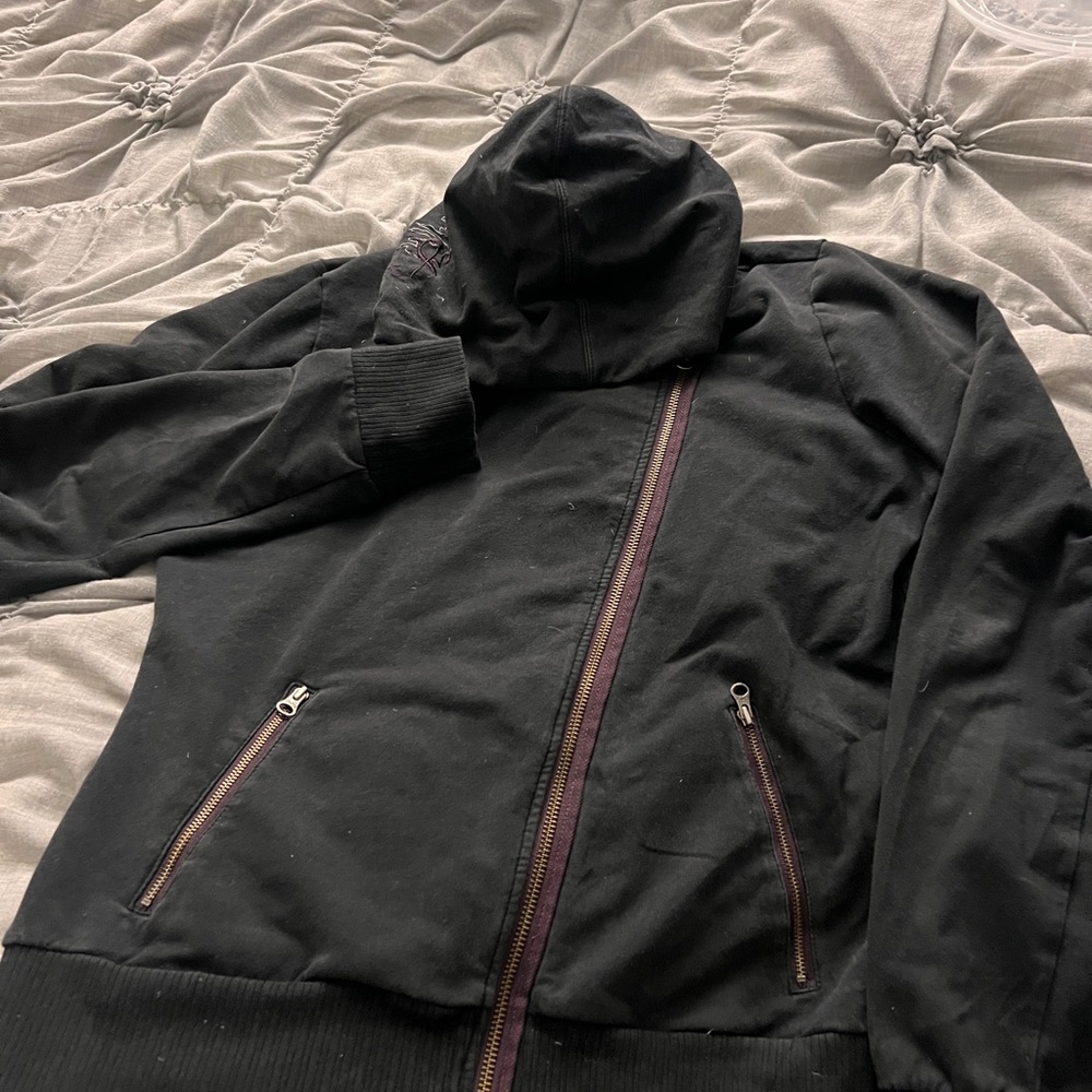 Long sleeve Oakley asymmetrical zip up